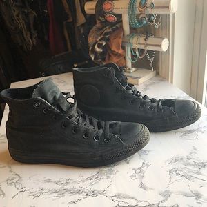 All Black Converse High Tops